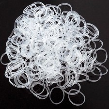 Clear Silicone Rubber Hair Bands Mini Elastic Ponytail Holders Kids Accessories