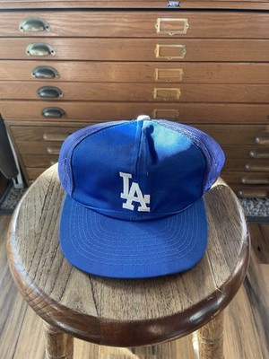 Vtg Los Angeles Dodgers Sports Specialties Plain Logo Trucker