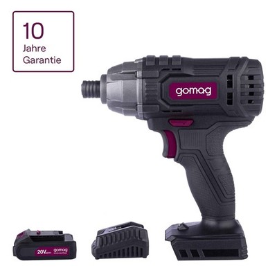Gomag Akku-Schlagschrauber GO-SCS180 20V 180Nm Drehmoment 2,0 Ah Starterkit