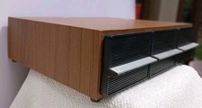 VTG Audio Cassette Storage Case- Wood Grain 3 Drawer- Holds 36 Tapes.