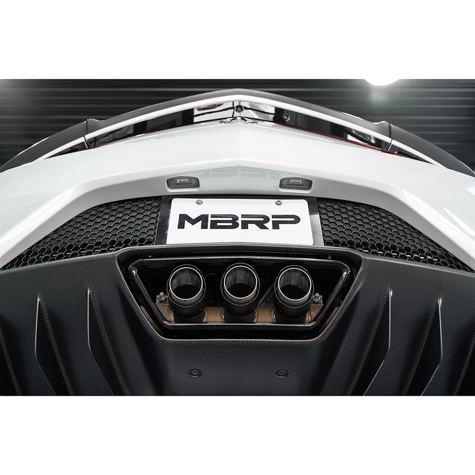 Escape trasero de gato de carbono inoxidable MBRP S49003CF para Acura NSX 2017-2022 3,5 L V6 Foto 4 de 4