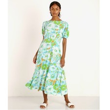 Faithfull the Brand Beline Midi Dress Gardone Floral US 4