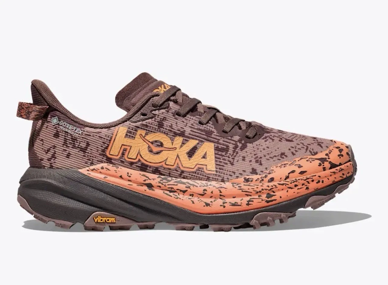 Hoka Women's Speedgoat 6 GTX Trail Running Size 7 Smoky Quartz / Quartzite