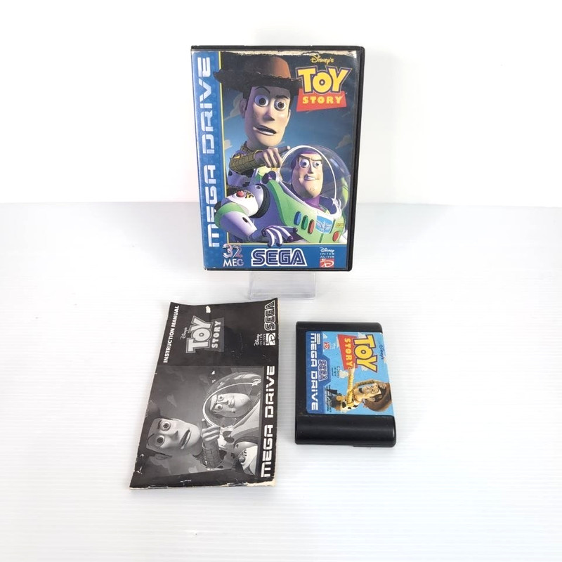 TOY STORY Saw Mega Drive COMPLETE Multilingual (ITA) with Manual - Tested