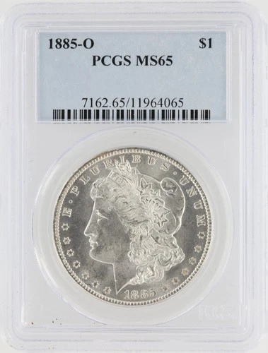 1885-O Morgan Dollar PCGS MS65 New Orleans Minted Silver Dollar No Reserve