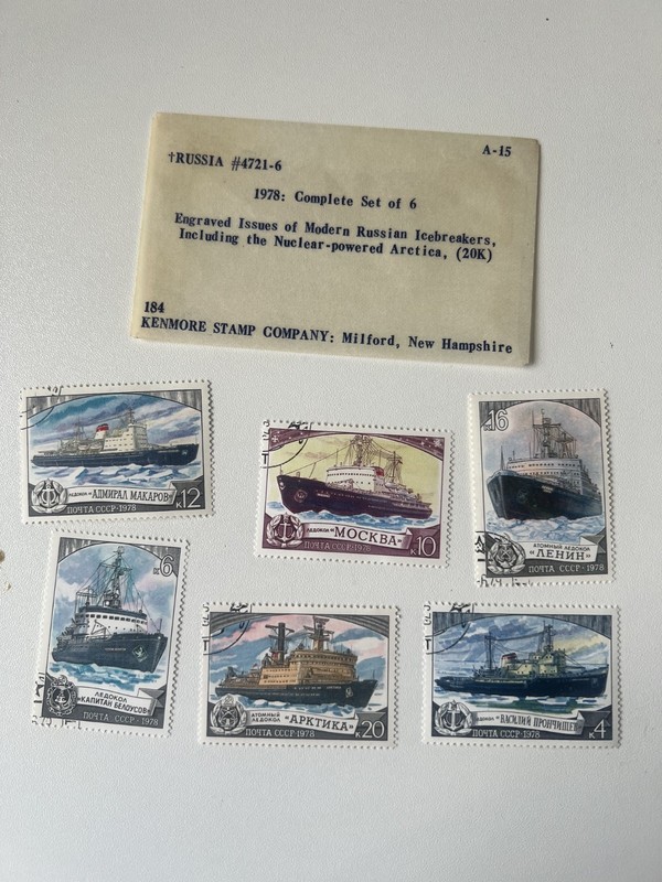 RUSSIA,USSR:1978 SC#4721-26 MNH Icebreaker AS1041