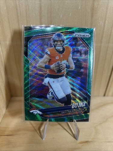 2025 Panini Prizm - Bo Nix #142 Green Wave Prizm