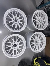 OEM Dodge Viper GTSR ACR BBS Wheels Front 18X10 Rear 18X13 Powder Coated White!