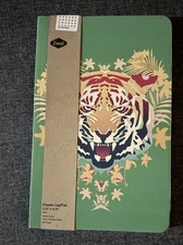Denik Tiger Layflat Classic Dot Grid Notebook 5.25 x 8.25 Green New Work School