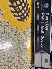 31" Push Bar Panic Exit Device for Emergency Exit Doors, Aluminum Commercial....