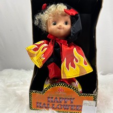 Padma Animated Sound Happy Halloween Devil Doll in Box Vintage 12 Inch