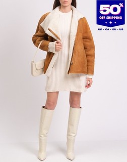 RRP€3500 ISABEL MARANT Shearling Coat Size FR36 US4 UK8 S Brown
