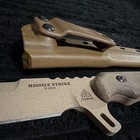 TOPS Knives Missile Strike Z-955 Carbon Steel Drop Point Plain, Micarta, Sheath — photo 4