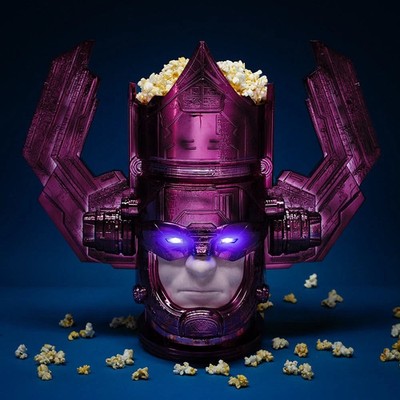The Fantastic Four: First Steps Galactus LED Popcorn Bucket In Hand AMC Exc