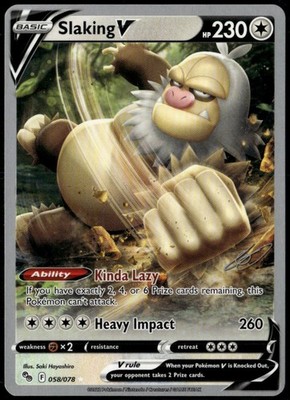 Slaking V 058/078 2023 World Championship LP+ Pokemon Gabriel Fernandez Deck