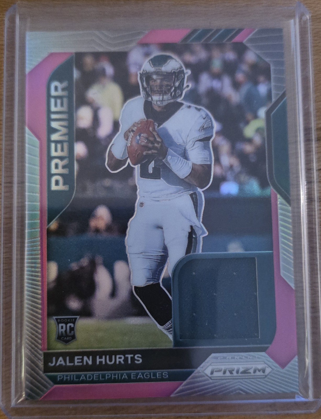 2020 Panini Prizm - Premier Jerseys Jalen Hurts #12 Pink Prizm (MEM, RC)