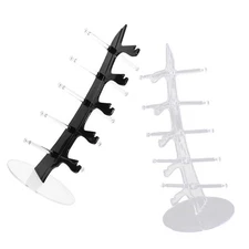 2 Pcs Sunglass Display Plastic Rack Stand Eyeglass Holder for Multiple Glasses