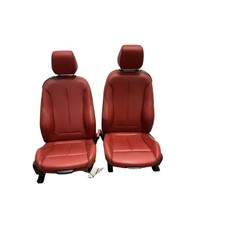 2015-2016 Bmw M235i Front Seats Red Leather Lcl5 Electric Sport Convertible Oem