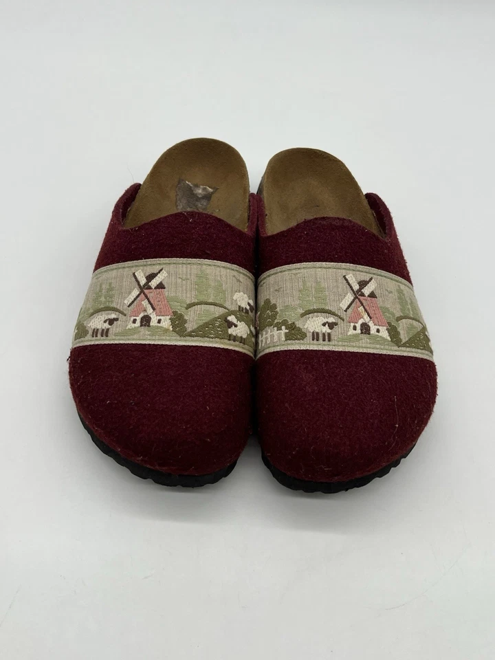 Rare Birki's Birkenstock Women's Sz 6N Storytelling Ribbon Birko Felt Clog Shoes - Image 3 of 4