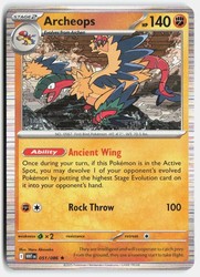 Archeops 051/086 White Flare Holo Rare