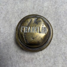 1910s Franklin Brass Threaded Screw-on Hubcap Hub Grease Cap