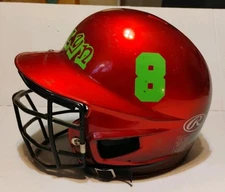 Rawlings Batters Helmet With Faceguard and Chin Strap Youth Size 6 1/2 X 7 1/2