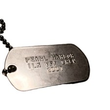 Rare ILM VFX Crew Gift For ILM Employee Pearl Harbor Movie Dog Tags 2001