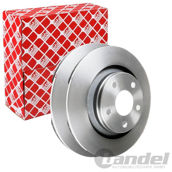 2X febi Bremsscheiben Ø332Mm Vorne Passend FÜR Jeep Wrangler-image