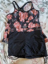 New Women  s Multicolor Tankini Set Size 2XL BY YONIQUE