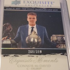 Connor McDavid 2021-22 Upper Deck Exquisite Moments #d 289/399