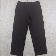 Crest Cargo Pant 20055 Men 36x31 Black Straight Leg Cotton Blend Workwear