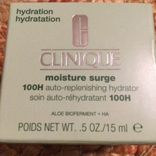 NIB CLINIQUE MOISTURE SURGE 100H AUTO-REPLENISHING HYDRATOR .5 OZ / 15 ML
