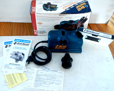 Drill Doctor 250 Handyman Drill Bit Sharpener Kit Box Instructions