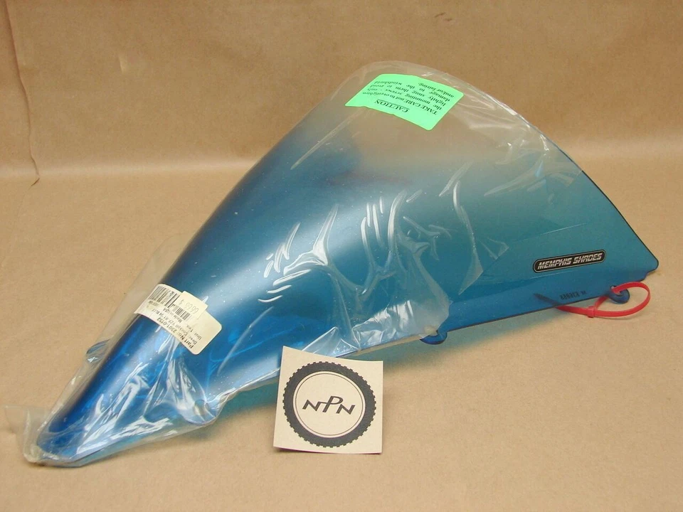 New NOS Memphis Shades 04-06 Yamaha YZF-R1 Blue Cockpit Wind Shield Windscreen  - Изображение 2 из 4