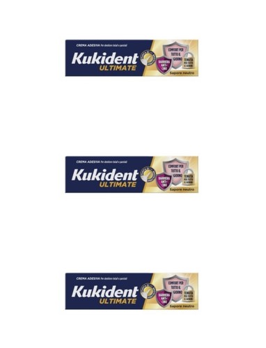 kukident Ultimate Neutro 40gr (3 Pezzi) - Foto 2 di 6