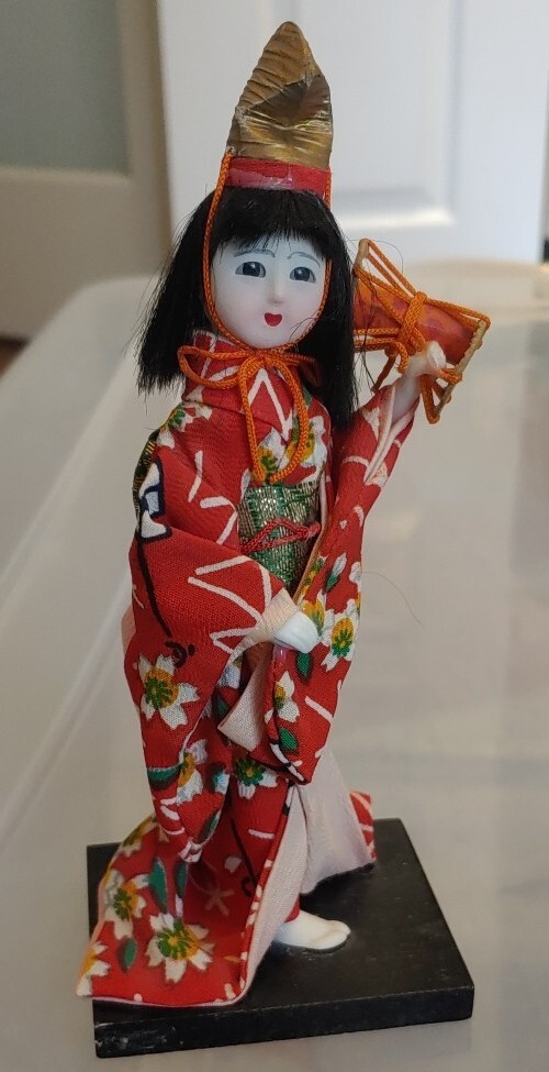 日本人形　Japanese doll　vintage Vintage Japanese Geisha Nishi Doll, circa 1960's-1970's