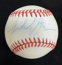 Harold Baines Vintage Single Signed AL (Brown) Baseball BECKETT Grad Collection Harold Baines Vintage Single Signed AL (Brown) Baseball BECKETT Grad Collection