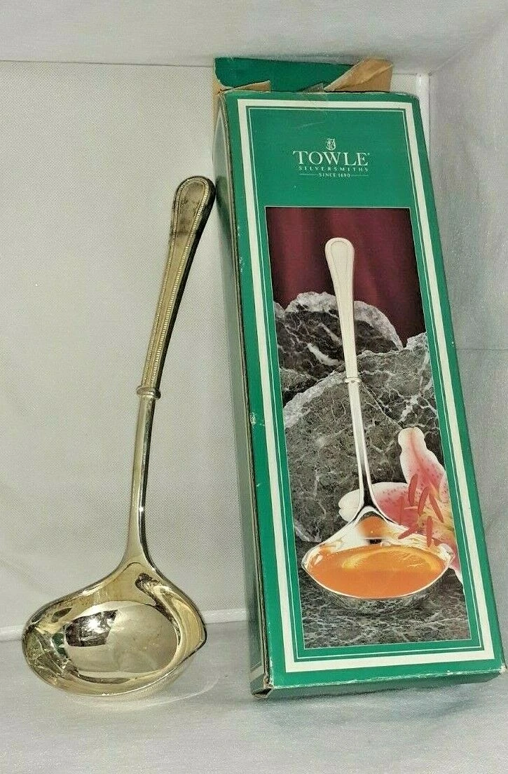 Vintage Silver Plated Cream / Sauce Ladle - Towle Silversmiths Copenhagen 1994