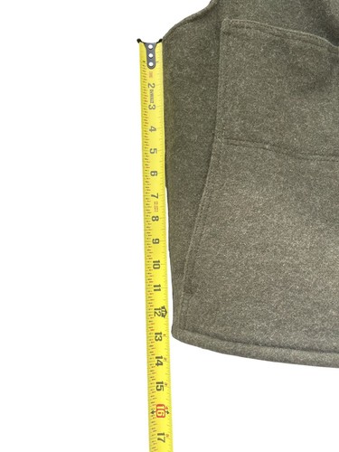 Vintage CC Filson Mackinaw Wool Green Button Vest Size 42 - Picture 12 of 16