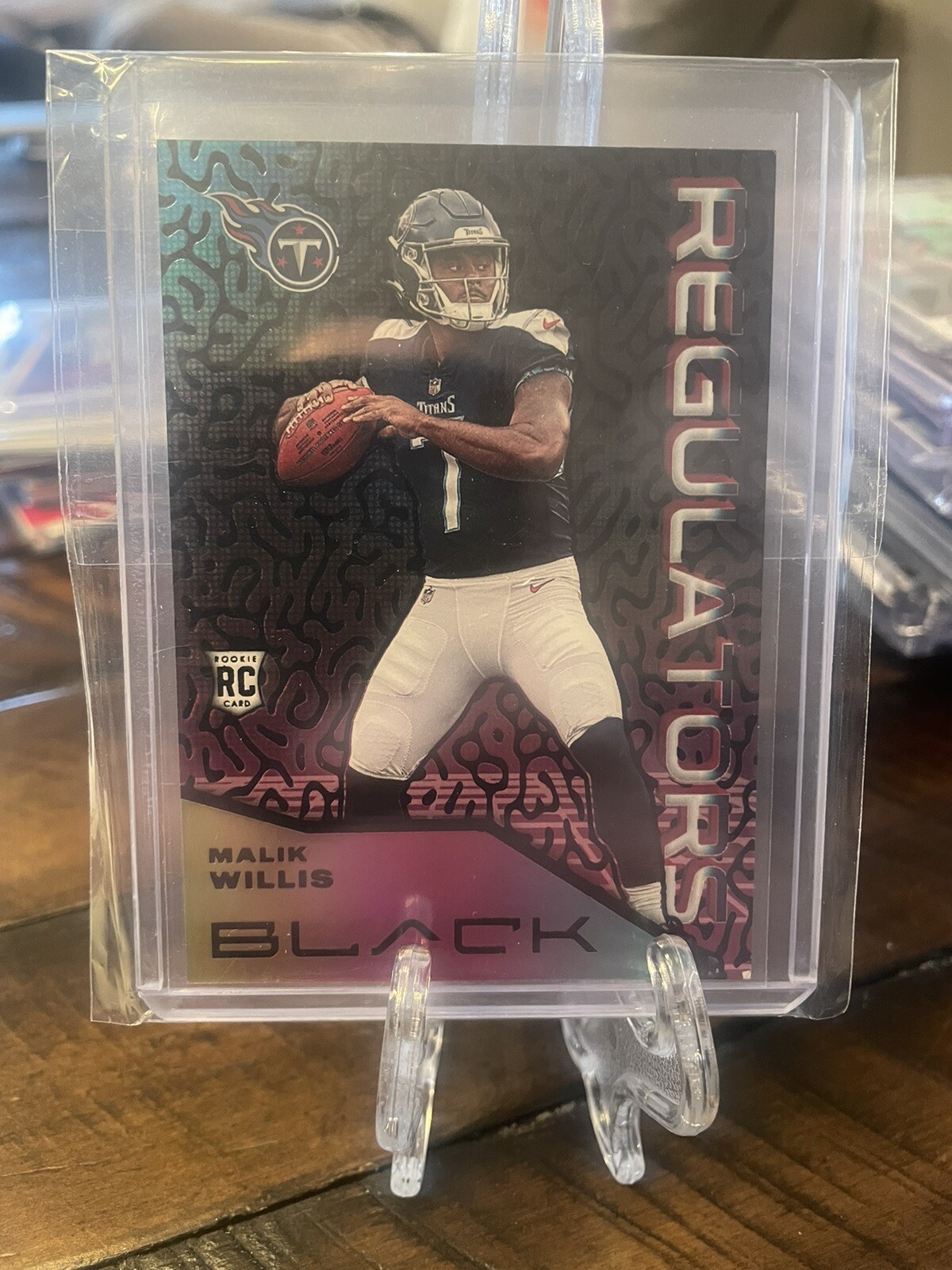 MALIK WILLIS 2022 Panini Black Football Regulators SSP Case Hit RC REG-22 Titans