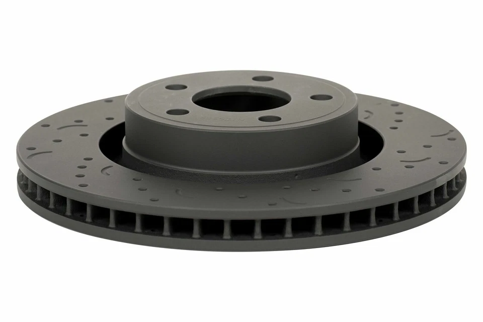 Rotores de freno delanteros Hawk HTC4955 Talon perforados y ranurados para Subaru WRX 2012-2014 Foto 2 de 4