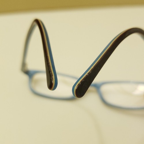 Fregossi Kids 303 Eyeglass FRAMES ONLY Unisex Youth 43-16-130 Black/Blue Polish - Picture 9 of 9