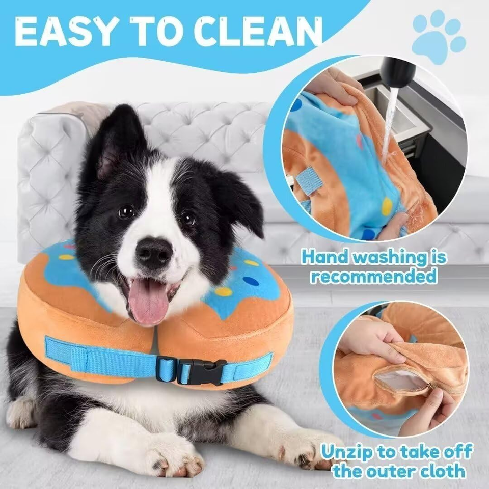 Pet Recovery Collar for Dogs and Cats, Protective Inflatable Collar