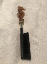 Vintage Seahorse Design Long Shoe Brush Florida Rare Item Excellent Condition