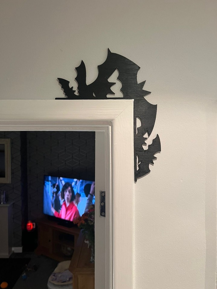 Halloween Door Frame Decoration Witch, Spider Web, Haunted House, Bat