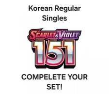 Pokemon Scarlet  Violet 151 SV2a Singles NM Regular COMPLETE YOUR SET  KOR 