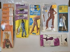 Vintage Stockings Knee Hi Lot Set Assorted Sizes Nylon Navy Nude Brown