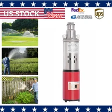 12V Submersible Pump Deep Well Water DC Pump Stainless Steel 12 Volt NEW