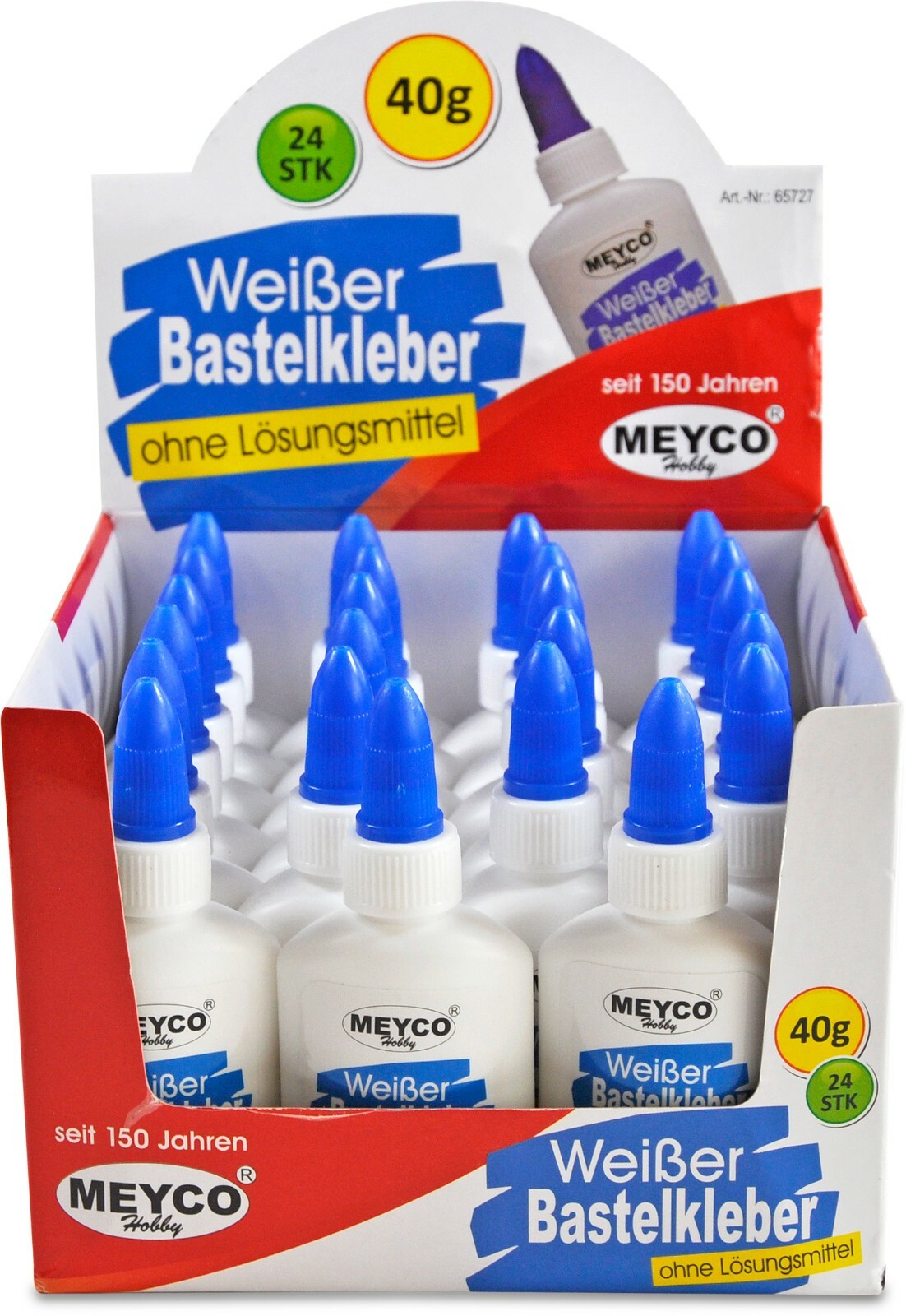 LM-Kreativ Bastelkleber 750ml - Weißer PVAC Kleber Für Papier, Holz, Filz, Textilien