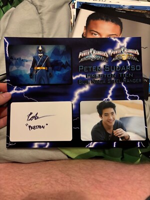 Peter Sudarso Power Rangers Ninja Hyper Force Steel signed original Autogramm 